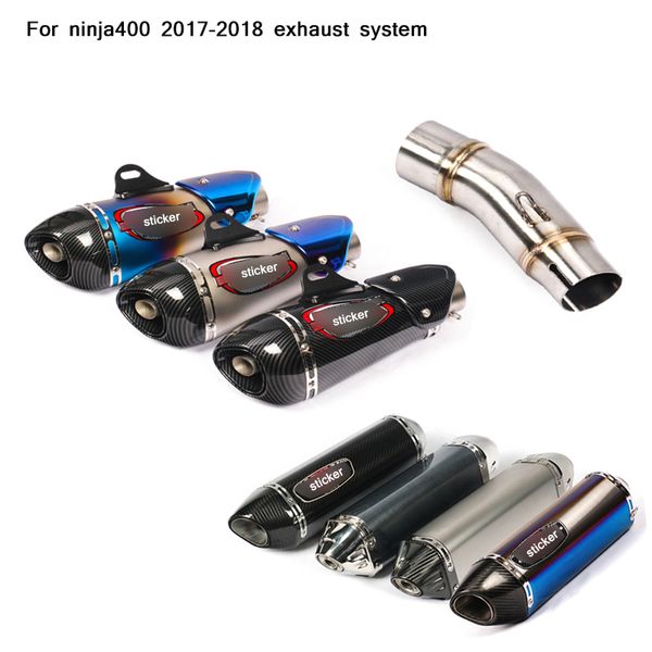 2017 2018 motorcycle stainless steel middle connecting pipe and 51mm exhaust system slip on for ninja400
2017 2018 motorcycle stainless steel middle connecting pipe and 51mm exhaust system slip on for ninja400