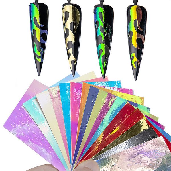 nail sticker decals adhesive manicure tips holographic fire hollow strip tape sliver decoration sticker beauty manicure flame, Silver;gold
nail sticker decals adhesive manicure tips holographic fire hollow strip tape sliver decoration sticker beauty manicure flame, Silver;gold