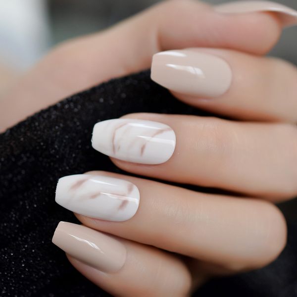 24pcs ballerina fake nails khaki nude marble coffin flat artificial false nail tips for office home faux ongle glue sticker, Red;gold
24pcs ballerina fake nails khaki nude marble coffin flat artificial false nail tips for office home faux ongle glue sticker, Red;gold