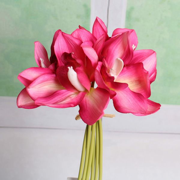 6 heads artificial orchid cymbidium real touch short shoot table decoration flower diy wedding bride hand flowers home decor
6 heads artificial orchid cymbidium real touch short shoot table decoration flower diy wedding bride hand flowers home decor