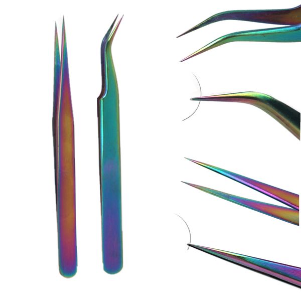 2pcs stainless steel eyelash extension tweezers straight curve individual eyelash tweezers nippers pointed clip nail art tools
2pcs stainless steel eyelash extension tweezers straight curve individual eyelash tweezers nippers pointed clip nail art tools