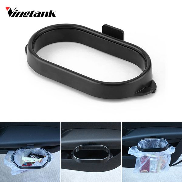 

vingtank foldable plastic car trash can bucket for garbage trash bin waste rubbish bag holder auto car organizer accessories