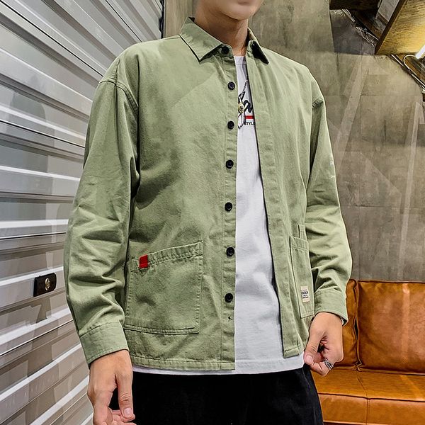 covered button cargo shirt men brand new 100% cotton long sleeve mens work shirt letter print casual streetwear shirts, White;black
covered button cargo shirt men brand new 100% cotton long sleeve mens work shirt letter print casual streetwear shirts, White;black