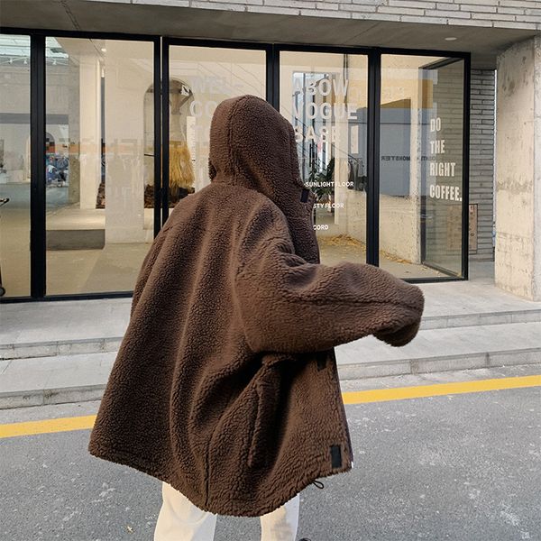 men's down & parkas nice autumn and winter lamb fur hooded jacket coat fashion casual solid color cotton tide white / brown m, Black
men's down & parkas nice autumn and winter lamb fur hooded jacket coat fashion casual solid color cotton tide white / brown m, Black