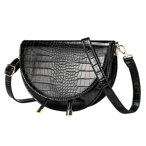 elegant crocodile pattern crossbody bags for women half round solid pu leather luxury handbags women bags designer shoulder bag
elegant crocodile pattern crossbody bags for women half round solid pu leather luxury handbags women bags designer shoulder bag