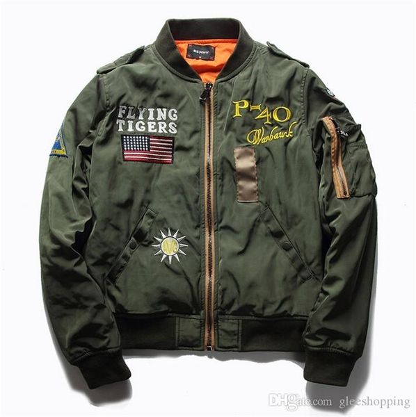 горячая продажа мужская весна ma1 pilot bomber jacket тонкие военные армии летающие тигры прохладный бейсбол бомбер, Black;brown
горячая продажа мужская весна ma1 pilot bomber jacket тонкие военные армии летающие тигры прохладный бейсбол бомбер, Black;brown