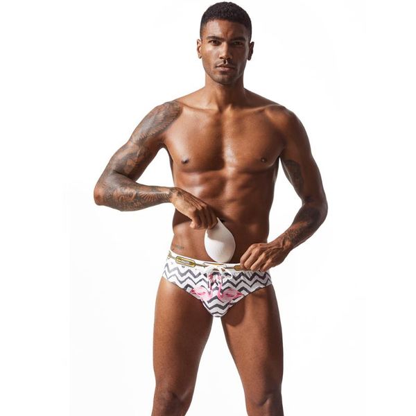brand flamingo wave print waterproof swimwear padded men's bikini brief swimsuit swim trunks bathing swimming shorts
brand flamingo wave print waterproof swimwear padded men's bikini brief swimsuit swim trunks bathing swimming shorts