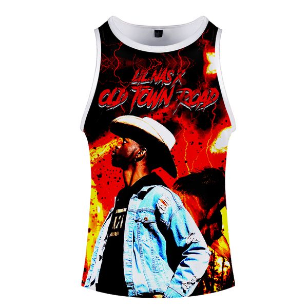 2019 3d printed lil nas x round neck comfortable summer tank fashion hip hop cool sleeveless tank, White;black
2019 3d printed lil nas x round neck comfortable summer tank fashion hip hop cool sleeveless tank, White;black