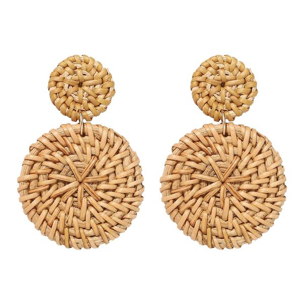 zerotime #p8 2019 new fashion weaving straw double disc earrings bohemian rattan pendant declaration earrings ing, Golden;silver
zerotime #p8 2019 new fashion weaving straw double disc earrings bohemian rattan pendant declaration earrings ing, Golden;silver