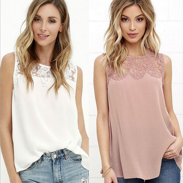 women's summer t-shirt chiffon shirt ladies sleeveless shirt stereo casual female lace shirt flowers girl, White
women's summer t-shirt chiffon shirt ladies sleeveless shirt stereo casual female lace shirt flowers girl, White
