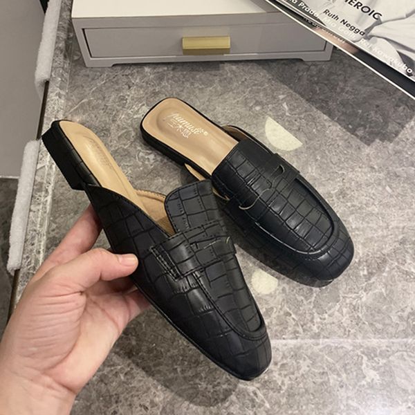 flat shoes female mules for women 2020 loafers womens slippers outdoor luxury slides low pantofle cover toe shallow designer, Black
flat shoes female mules for women 2020 loafers womens slippers outdoor luxury slides low pantofle cover toe shallow designer, Black