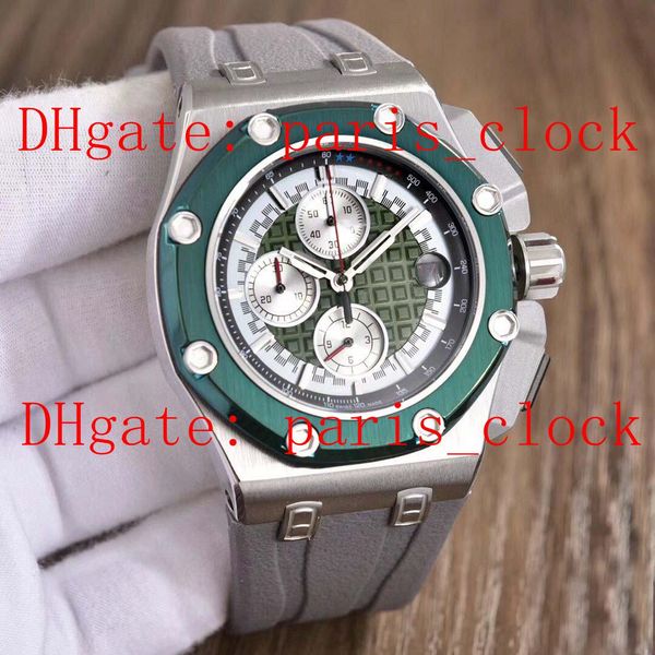 deluxe male 2813 core timing quartz rubber watchband. 48mm316 refined steel made + mineral toughened glass. green surface men's watch, Slivery;brown
deluxe male 2813 core timing quartz rubber watchband. 48mm316 refined steel made + mineral toughened glass. green surface men's watch, Slivery;brown
