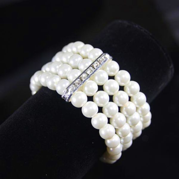 new fashion elasticity bracelet simulated pearl multilayer beaded charm wide cuff bracelets bangles for bridal jewelry, Golden;silver
new fashion elasticity bracelet simulated pearl multilayer beaded charm wide cuff bracelets bangles for bridal jewelry, Golden;silver