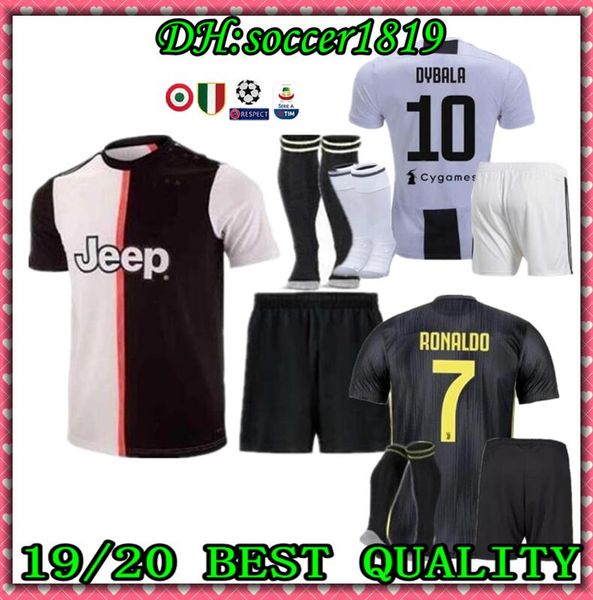 

Kit ock 2019 juventu ronaldo occer jer ey 19 20 mandzukic football hirt men youth et dybala juve cami eta de futbol hirt