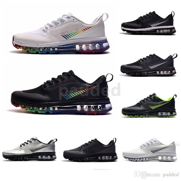 maxes 2020 running shoes black white rainbow navy mens trainers air cushion chaussures women designer zapators size 36-46, White;red
maxes 2020 running shoes black white rainbow navy mens trainers air cushion chaussures women designer zapators size 36-46, White;red