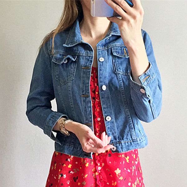 women jackets and coats casual slim vintage denim jacket jean outwear autumn winter windbreaker turn down collar pockets 2019, Black;brown
women jackets and coats casual slim vintage denim jacket jean outwear autumn winter windbreaker turn down collar pockets 2019, Black;brown