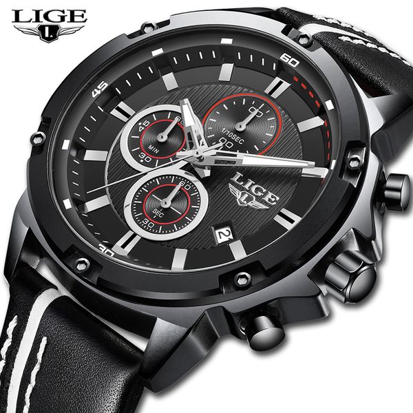 2020 new lige men watches leather business waterproof watch men casual quartz clock male chronograph reloj+box, Slivery;brown
2020 new lige men watches leather business waterproof watch men casual quartz clock male chronograph reloj+box, Slivery;brown