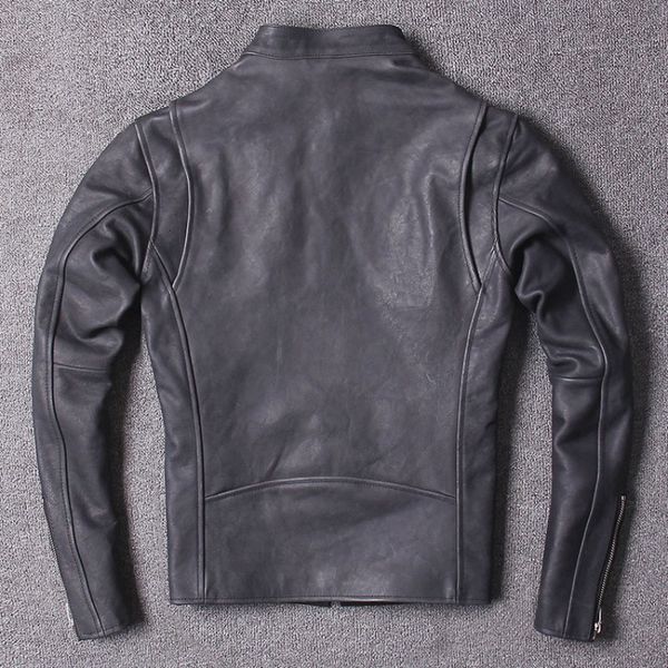 brand designer mens luxury horsehide natural leather jacket vintage coats slim fit stand collar pilot jacket motorcycle overcoat, Black
brand designer mens luxury horsehide natural leather jacket vintage coats slim fit stand collar pilot jacket motorcycle overcoat, Black
