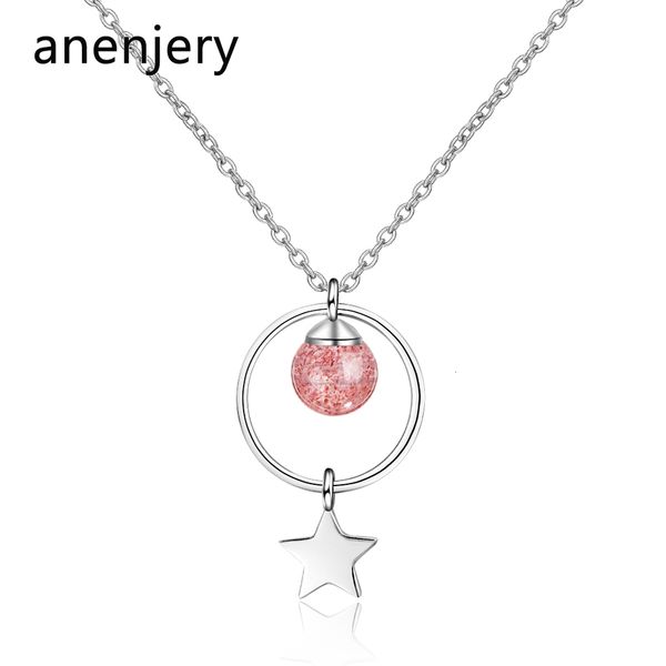 natural strawberry crystal tassel circle star pendant necklace for women gift 925 sterling silver jewelry
natural strawberry crystal tassel circle star pendant necklace for women gift 925 sterling silver jewelry