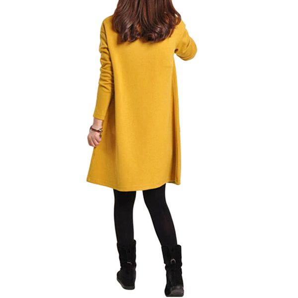spring winter fashion women dress plus size long sleeves pockets solid v neck loose dress mujer vestidos g8217y-s, Black;gray
spring winter fashion women dress plus size long sleeves pockets solid v neck loose dress mujer vestidos g8217y-s, Black;gray