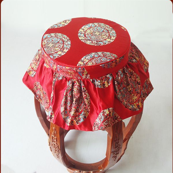 new luxury round bench seat pad cushion home decoration chinese knot with ruffles pad silk brocade non-slip drum stool seat pads
new luxury round bench seat pad cushion home decoration chinese knot with ruffles pad silk brocade non-slip drum stool seat pads