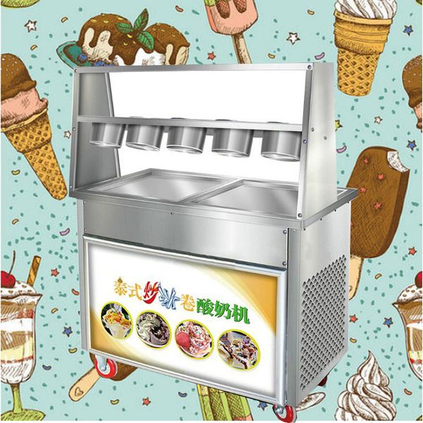 commercial fried ice machine 220v deskdisc fried ice cream machine stainless steel ice yogurt roll two pots and five bowls
commercial fried ice machine 220v deskdisc fried ice cream machine stainless steel ice yogurt roll two pots and five bowls