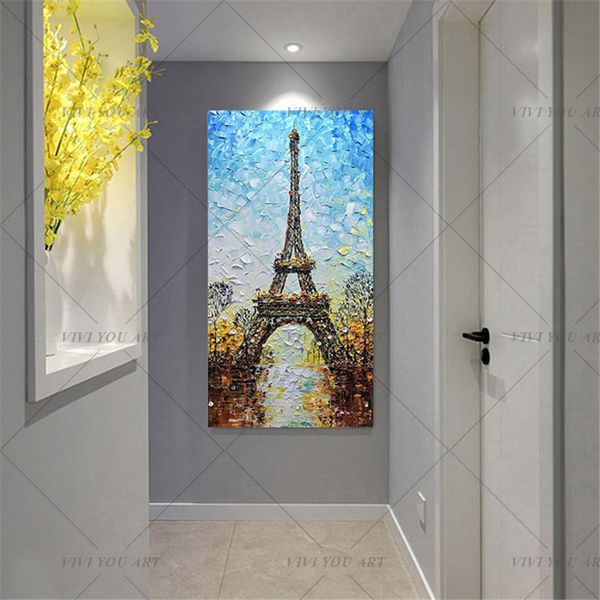 large hand painted palette knife night tower oil painting on canvas abstract tower wall art pictures for living room home decor
large hand painted palette knife night tower oil painting on canvas abstract tower wall art pictures for living room home decor