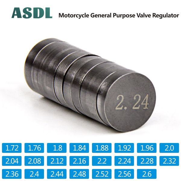 23pcs motorcycle engine parts adjustable valve pad shims diameter 8.85-8.9 mm thickness 1.72mm - 2.6mm valve shim kit for #d
23pcs motorcycle engine parts adjustable valve pad shims diameter 8.85-8.9 mm thickness 1.72mm - 2.6mm valve shim kit for #d