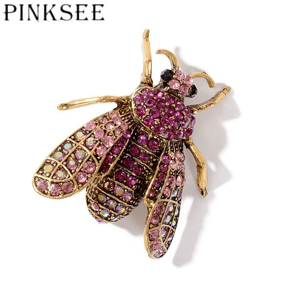 pinksee exquisite cute full rhinestone bee brooch women girls fashion retro crystal insect lapel pins jewelry accessories, Gray
pinksee exquisite cute full rhinestone bee brooch women girls fashion retro crystal insect lapel pins jewelry accessories, Gray