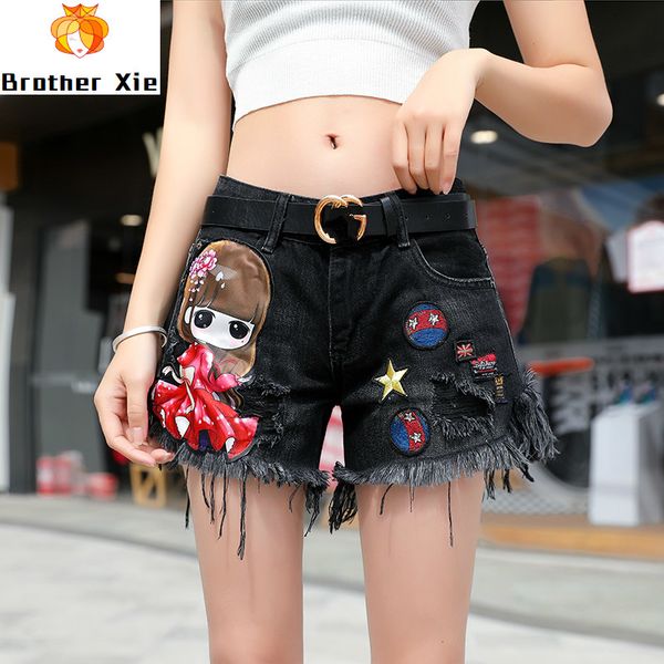 plus size black denim shorts woman 2020 summer new black embroidery shorts women's slimm college cowboy loose pants jeans short, Blue
plus size black denim shorts woman 2020 summer new black embroidery shorts women's slimm college cowboy loose pants jeans short, Blue