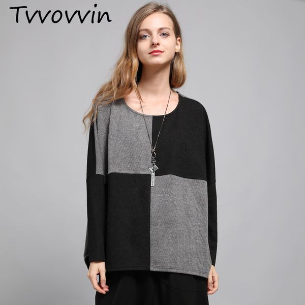 tvvovvin 2019 autumn new casual fashion temperament women loose plus hit color long sleeve pullover short sweater c342, White;black
tvvovvin 2019 autumn new casual fashion temperament women loose plus hit color long sleeve pullover short sweater c342, White;black