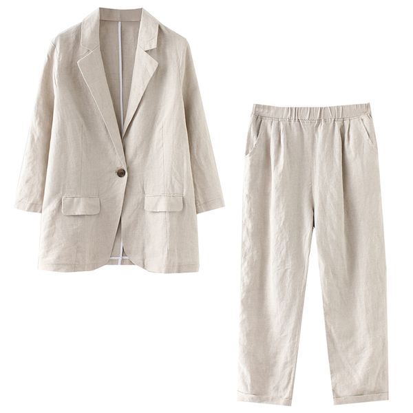 2 piece outfits for women women's suit temperament suit cotton and linen women's fashion casual nine-point pants linen, White;black
2 piece outfits for women women's suit temperament suit cotton and linen women's fashion casual nine-point pants linen, White;black