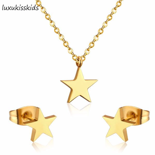 luxukisskids stainless steel jewelry sets star style necklace earrings jewelry sets women accessories, Silver
luxukisskids stainless steel jewelry sets star style necklace earrings jewelry sets women accessories, Silver