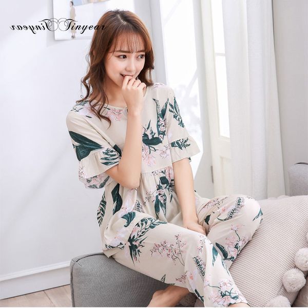 tinyear japanese simple short sleeves pyjamas women cotton ladies pajama sets shorts cute indoorwear homewear women 4, Blue;gray
tinyear japanese simple short sleeves pyjamas women cotton ladies pajama sets shorts cute indoorwear homewear women 4, Blue;gray