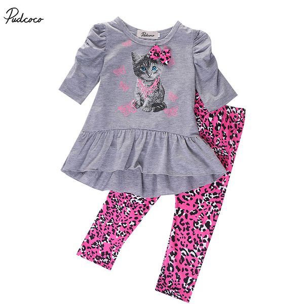 2017 новый год hello kitty набор детские ребёнки одежды одежда наборы cat печатные футболки топы платья + leopard брюки костюмы set, White
2017 новый год hello kitty набор детские ребёнки одежды одежда наборы cat печатные футболки топы платья + leopard брюки костюмы set, White