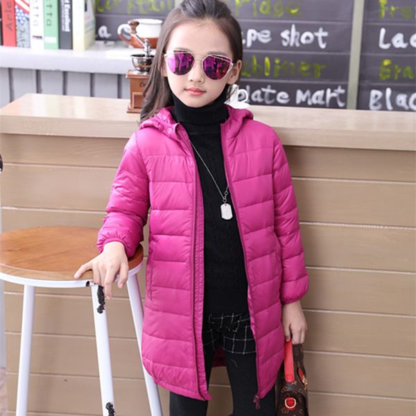 2019 winter children's korean version of the light and lightweight hooded down jacket long coat boys and girls slim coat, Blue;gray
2019 winter children's korean version of the light and lightweight hooded down jacket long coat boys and girls slim coat, Blue;gray
