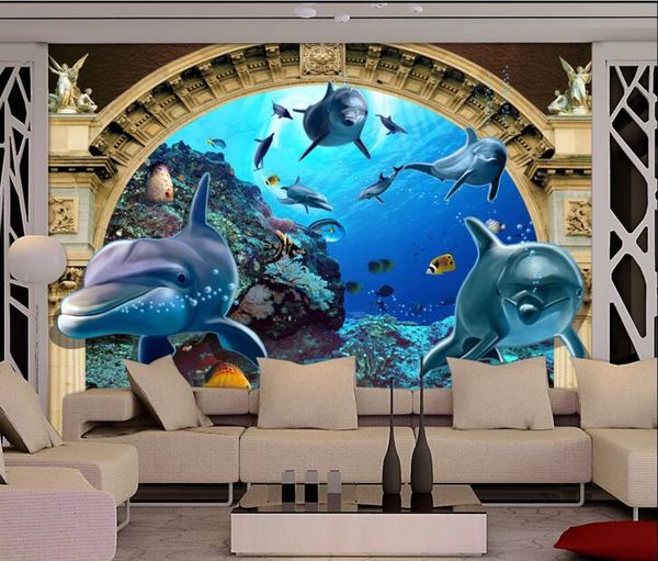 3d wallpaper custom p underwater world dolphin roman column tv background living room home decor 3d wall muals wall paper for walls 3 d
3d wallpaper custom p underwater world dolphin roman column tv background living room home decor 3d wall muals wall paper for walls 3 d