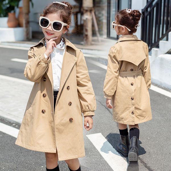 kids girls trench coat 8 10 12 years khaki cotton long coat for teenage girl spring autumn windbreak fashion girl outfit, Blue;gray
kids girls trench coat 8 10 12 years khaki cotton long coat for teenage girl spring autumn windbreak fashion girl outfit, Blue;gray