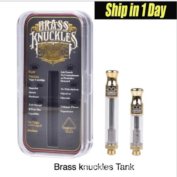 Brass Knuckles Cartridges Pyrex Glass 0.5ml 1.0ml Gold BUD Touch Thick Oil Atomizer Vape Pen Tank Drip tip With Logo AT186
Brass Knuckles Cartridges Pyrex Glass 0.5ml 1.0ml Gold BUD Touch Thick Oil Atomizer Vape Pen Tank Drip tip With Logo AT186