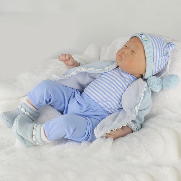 22inch adorable newborn baby boy dolls, silicone full body reborn sleeping baby for children
22inch adorable newborn baby boy dolls, silicone full body reborn sleeping baby for children