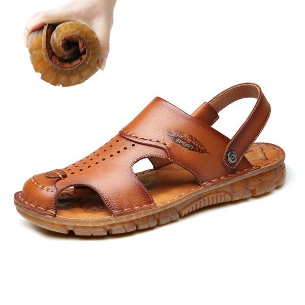 men 100% cow leather sandals outdoor 2020 summer handmade men shoes breathable casual shoes footwear walking sandals, Black
men 100% cow leather sandals outdoor 2020 summer handmade men shoes breathable casual shoes footwear walking sandals, Black