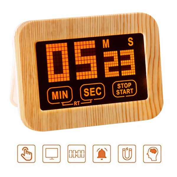 lcd touch screen magnetic kitchen timer digital timer cooking movement reminder electronic clock big alarm clock
lcd touch screen magnetic kitchen timer digital timer cooking movement reminder electronic clock big alarm clock