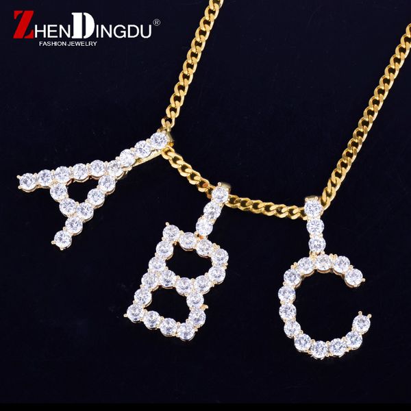 zircon tennis letters necklaces & pendant custom name charm for men/women gold silver fashiom hip hop jewelry with cuban chain
zircon tennis letters necklaces & pendant custom name charm for men/women gold silver fashiom hip hop jewelry with cuban chain