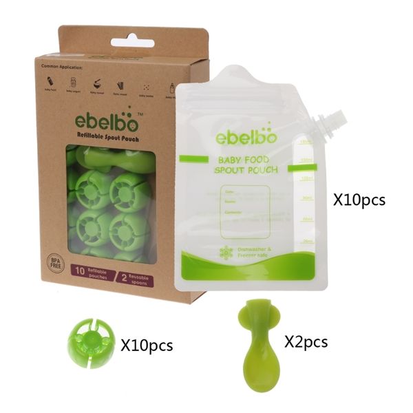 10pcs baby food pouches feeding containers bag double zippers reusable box baby food maker t200603
10pcs baby food pouches feeding containers bag double zippers reusable box baby food maker t200603