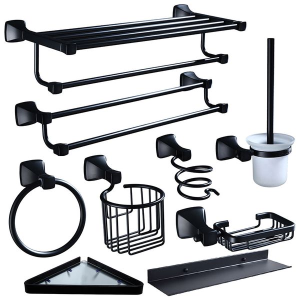 bathroom accessories set black aluminum towel rack paper holder corner shelf toilet brush holder robe hook bathroom hardware set
bathroom accessories set black aluminum towel rack paper holder corner shelf toilet brush holder robe hook bathroom hardware set