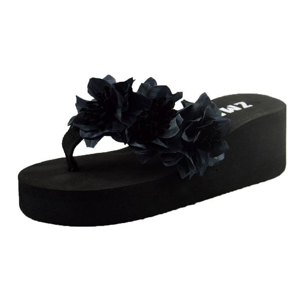 summer women muffin wedge slippers sandals home bathroom beach flip flops footwear shoes soft bottom comfortable buty damskie, Black
summer women muffin wedge slippers sandals home bathroom beach flip flops footwear shoes soft bottom comfortable buty damskie, Black