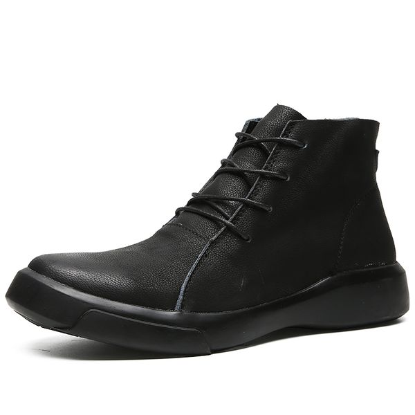 fashion leather men boots winter with fur warm snow boots men winter work shoes footwear rubber ankle shoes hx-070, Black
fashion leather men boots winter with fur warm snow boots men winter work shoes footwear rubber ankle shoes hx-070, Black