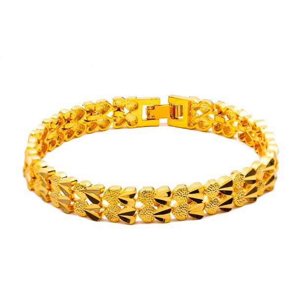 plated 24k gold bracelets for women two heart simple and bright 2018 new design trendy luxury long bangles valentine presents, Black
plated 24k gold bracelets for women two heart simple and bright 2018 new design trendy luxury long bangles valentine presents, Black