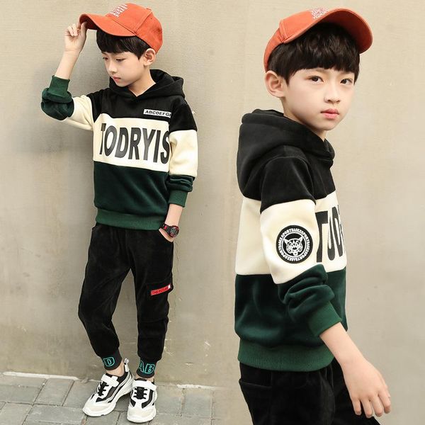 children's clothing autumn new boy's fluffy sleeve hooded sweater + loose sweatpants jacket coat two-piece, White
children's clothing autumn new boy's fluffy sleeve hooded sweater + loose sweatpants jacket coat two-piece, White