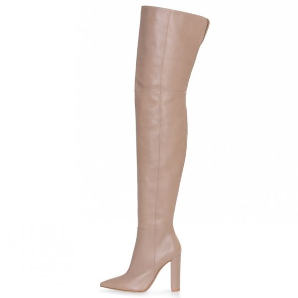 woman black pointed toe block heel over the knee boots plus size 46 autumn winter elegant high heel nude color zip high boots
woman black pointed toe block heel over the knee boots plus size 46 autumn winter elegant high heel nude color zip high boots